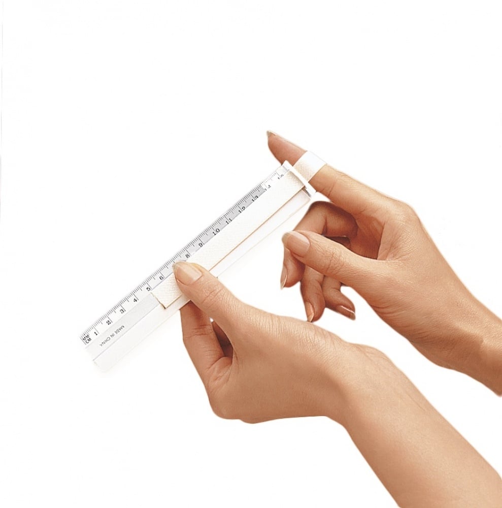 Finger circumference meter
