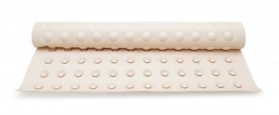 Tapis de douche, avec ventouses, blanc, 54 x 54 cm