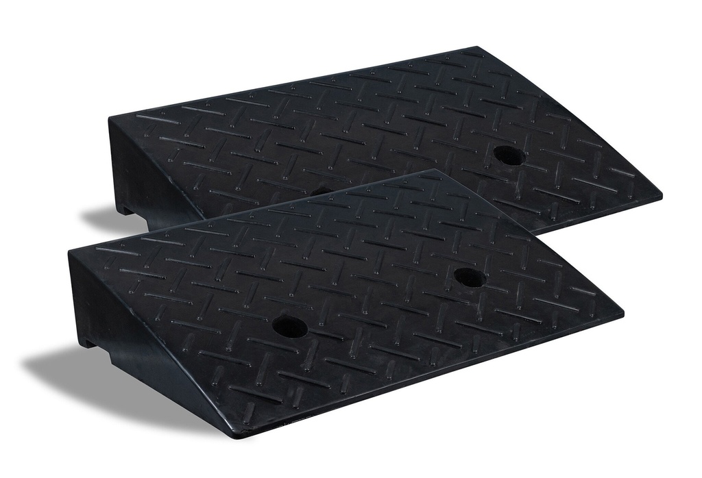 Aide au seuil en caoutchouc 100 mm (Lot de 2)