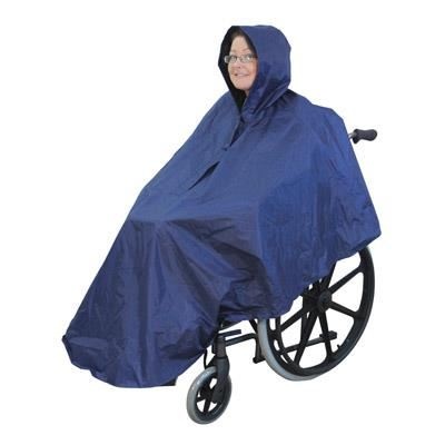 Poncho for wheelchair.