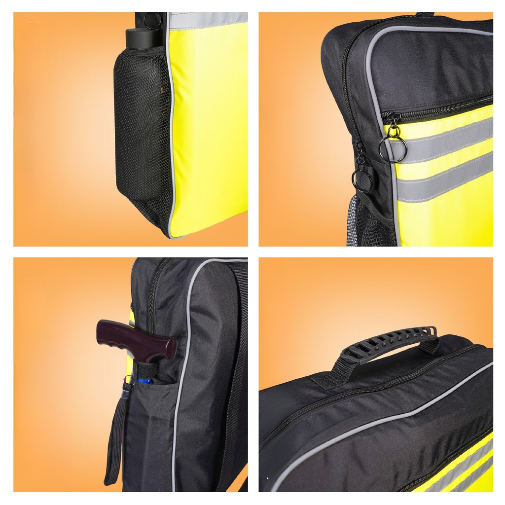 High visibility reflective scooter bag