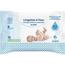 Lingettes humides pour bébé à base d'eau, biodégradables (12 paquets de 70 lingettes)