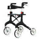 Manhattan rollator Zwart (inclusief tas en rugleuning)