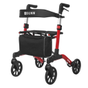 Brooklyn Rollator – Stijlvolle & Compacte Dubbel Plooibare Rollator met Tas en Rugleuning