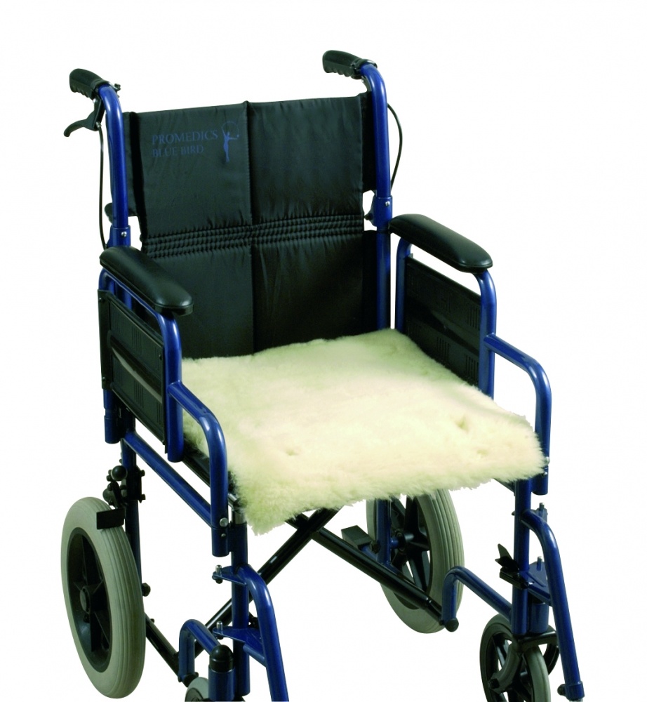 Peau de mouton pour fauteuil roulant - siège