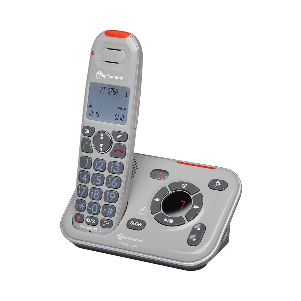 Cordless telephone with amplified sound volume