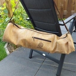 Cork yoga mat bag