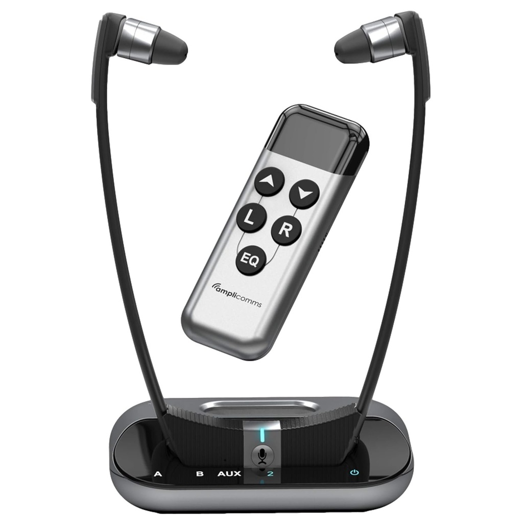 Wireless headphones with amplifier for TV/HIFI