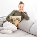 XXL warmtekussen met afneembare fleece-vezelhoes & 3 warmtestanden