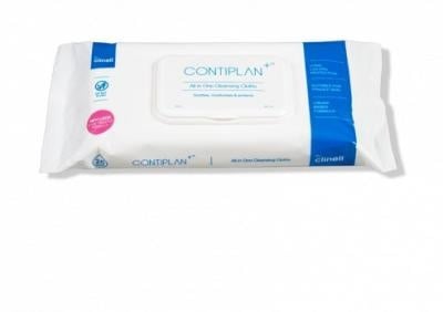 Lingettes pour incontinence Clinell Contiplan (Pack de 25 lingettes)