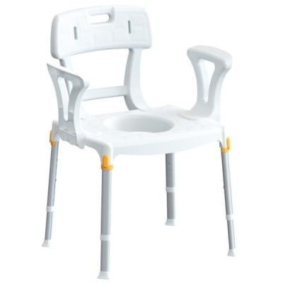 Gcare Home Ergocommode, toilet chair with arm and backrest