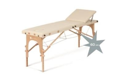 Table d'examen pliable, crème