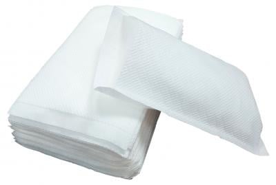 Waschlappen, vliesartig, Waffelstruktur, Schachtel mit 20 Packungen à 50 Stück