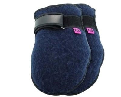 Paar nachthandschoenen, marineblauw, maat M