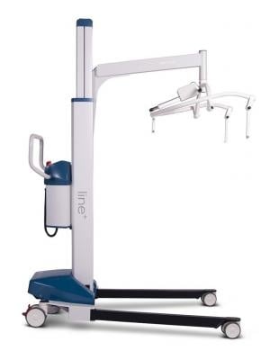 Passive column lift Line plus, with driving assistance and weighing unit, 4-point tilting yoke