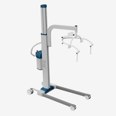 Line Plus passive column lift, 4-point tilting yoke.