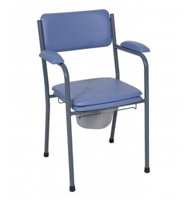 Fixed toilet chair GR10 with armrest