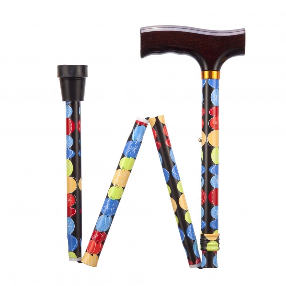 Foldable walking stick - bubble