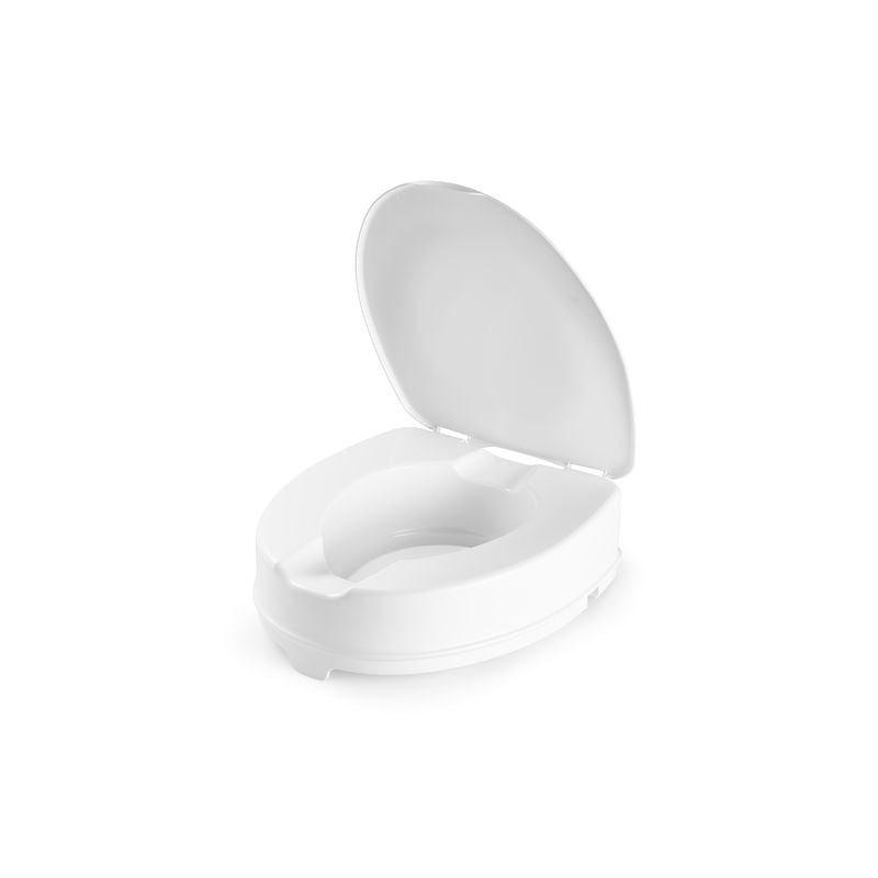 Toilet seat riser - with lid
