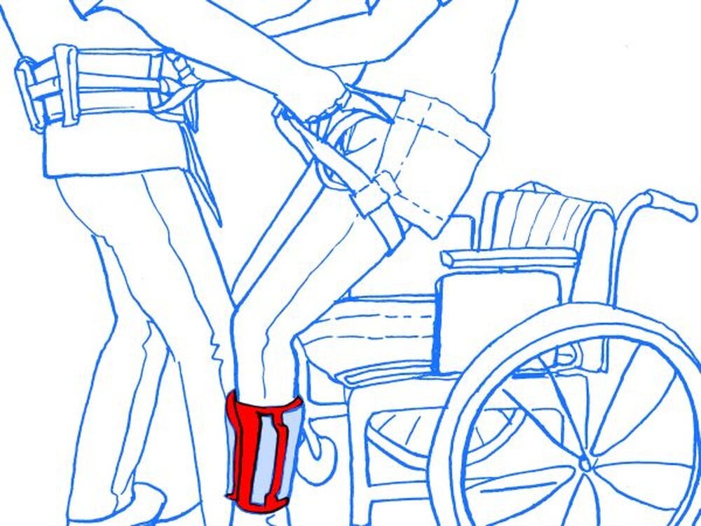 Ceinture de jambe, soutien supplémentaire en position debout