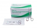 Coffret stérile de ciseaux médicaux pointus/moussés - 13 cm / Boîte de 20