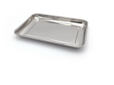 Stainless steel tray - organizing and transporting medical supplies