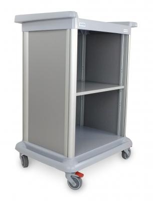 Chariot Essential ES10, ouvert, gris, hauteur 110 cm, sans pince d'arrimage