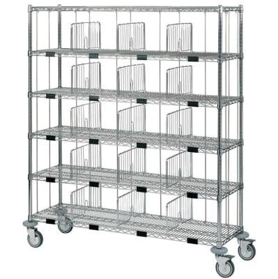 Mosys verchroomde draadstalen linnenwagen