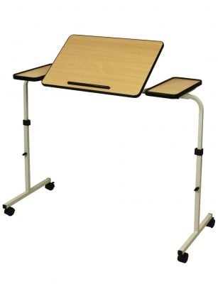 Tafel voor over bed of zetel Easy Bridge - Beuk