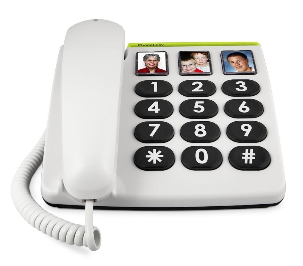 PhoneEasy 331ph seniorentelefoon met 3 fotoknoppen
