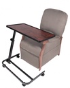 Chaise table de lecture en noyer
