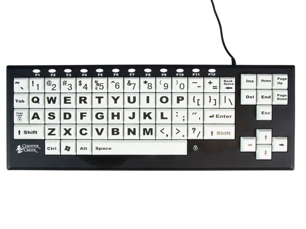 Clavier blanc Vision