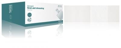 KLINION Schnellverband, 12 x 12 cm – steril, Packung mit 10 Stück