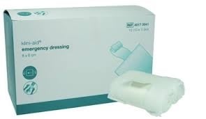 Quick bandage Klini Aid Emergency, 8 x 6 cm - Box of 10