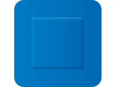 Detectable plasters, blue, PE, 3.8 x 3.8 cm - Box of 100