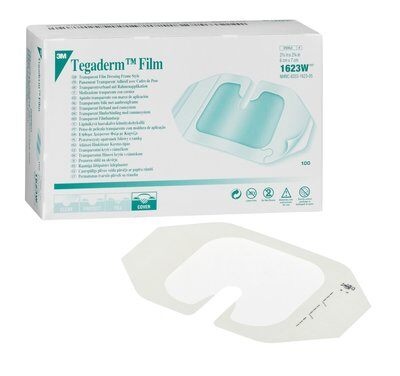 Tegarderm film transparent IV, 6 x 7 cm - stérile - Boîte de 100
