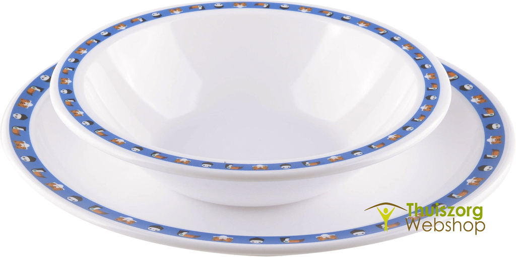 Assiette incassable et décorée Zootex