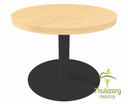 Table ronde avec pied central
