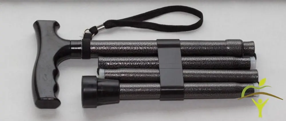 Bâton de marche Pluviose pliable en 5 parties