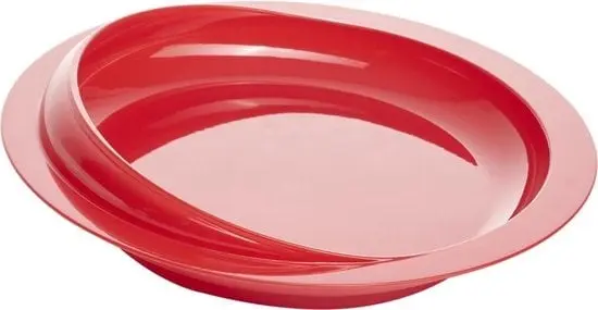 Assiette avec rebord et ventouse