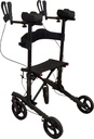Forearm walker with four wheels
