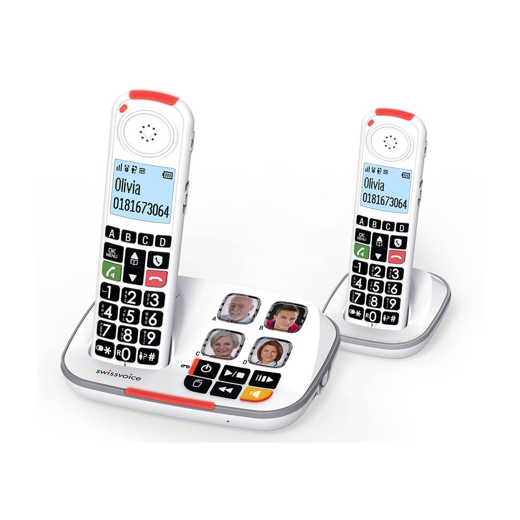 Draadloze vaste telefoon met 4 fototoetsen 