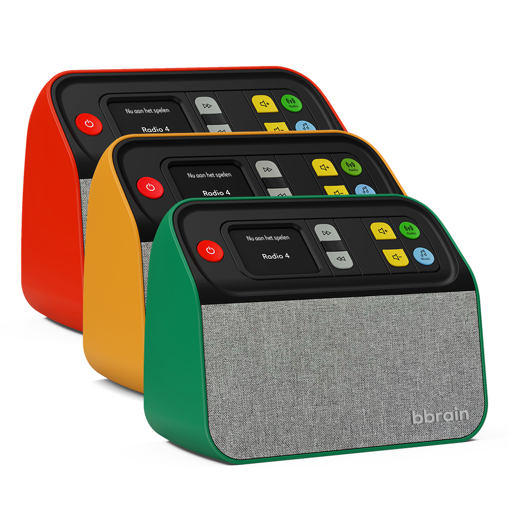 Music player/digital radio with concealable buttons