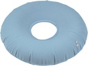 Inflatable ring cushion for pressure relief