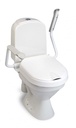Hi-Loo toilet raiser fixed with armrest