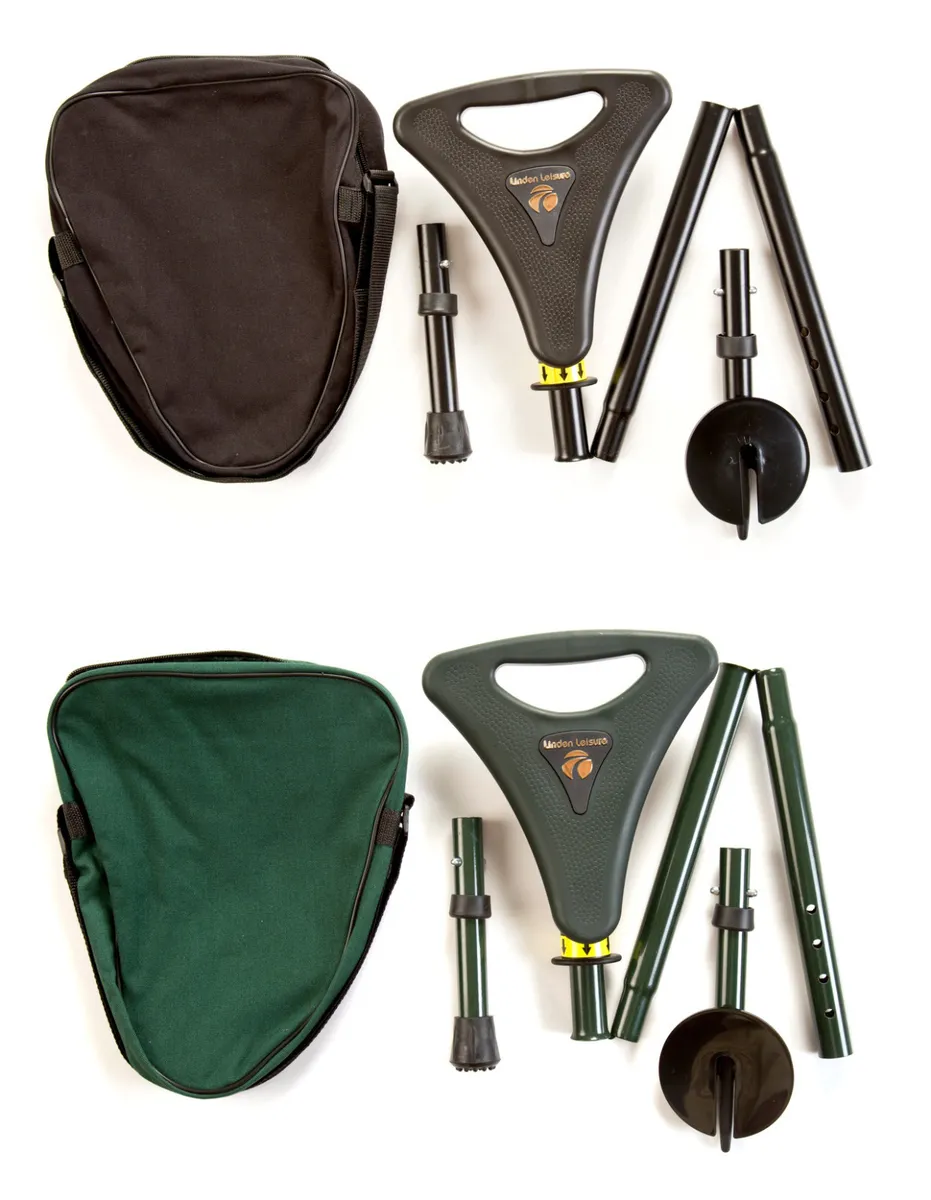 Foldable walking stick with seat