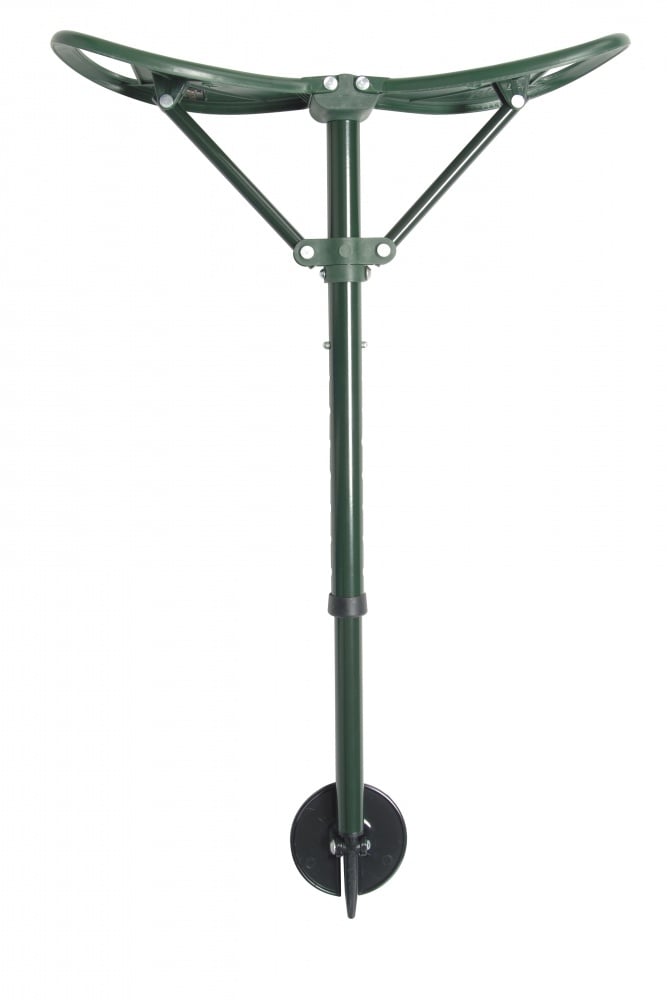 Leichter Gehstock aus Aluminium mit Sitz – breite Basis