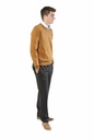Broek met elastiek - zwart wol