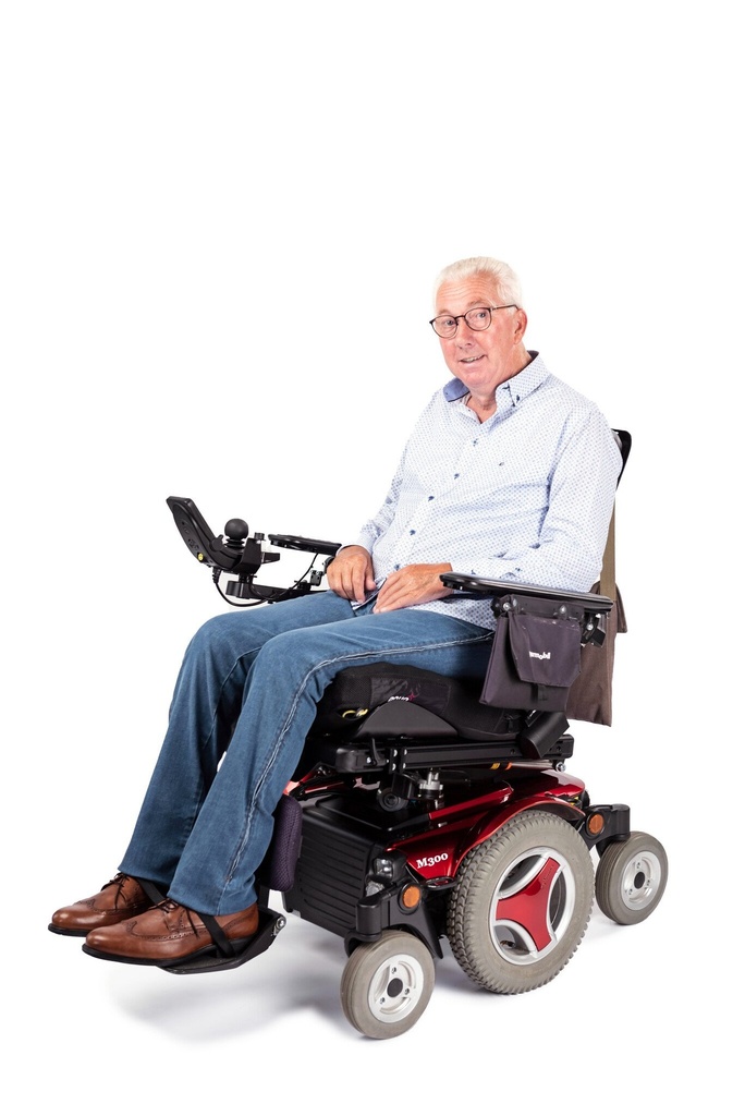 Rolstoelbroek met zijritsen - blauwe jeans