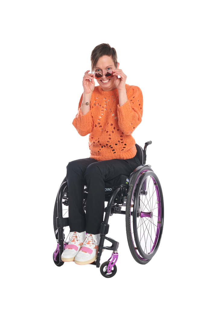 Pantalon à fond zippé profond - noir